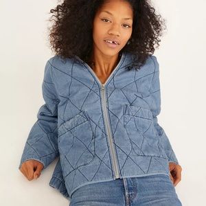 Urban Outfitters Freja Chambray Quilted Jacket